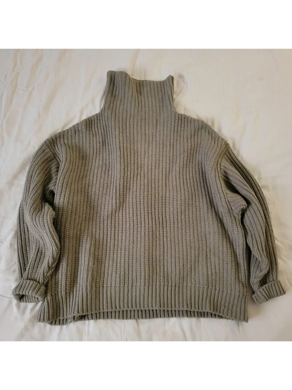 Free People Swim Too Deep Turtleneck Knit Sweater Oversized Normcore Womens S